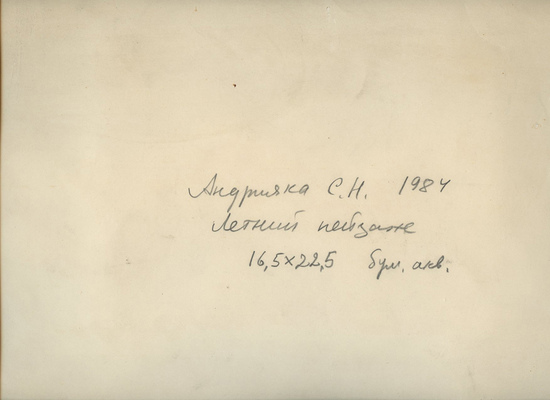 Андрияка Сергей Николаевич. Летний пейзаж 